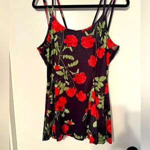 Zeagoo rose strappy tank top size XL